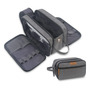 Neceser De Viaje Impermeable Gris Organizador De Aseo Unisex Gris Diseño De La Tela