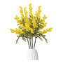 Flores Artificiales Amarillas 15 Pulgadas 4 Uds Decoración J