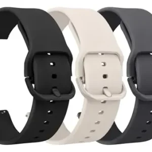 Correas De Silicona 20mm 22mm Ajustables Para Reloj 3 Pack