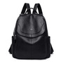 Mochila De Mujer Impermeable Antirrobo Casual Negra 30l Negro Diseño De La Tela
