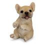 Cepillo De Dientes Bulldog Francés Soporte Decorativo 7,5 Cm Marrón Claro Dos
