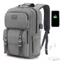 Mochila Para Laptop 15 6 Pulgadas Impermeable Antirrobo Viaj Gris