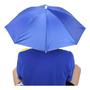 Sombrero Paraguas Plegable Azul Para Sol Y Lluvia Adultos Azul Real Diseño De La Tela