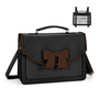 Bolso Tote Mujer Elegante Cuero Pu Impermeable Negro Marrón