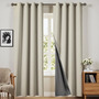 Cortinas Blackout 100% Lino Aislamiento Térmico Natural 132x