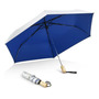 Paraguas Plegable Ligero 42 Pulgadas Upf 50 Protección Uv Vi Azul Diseño De La Tela