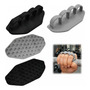 Puños De Entrenamiento Antideslizantes Para Gym Set 4 Unidad Negro Y Gris Diseño De La Tela M