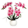 Orquídeas Artificiales En Maceta 24 Flores Para Decoración I