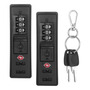 Cerraduras De Equipaje Tsa 007 Con Combinación Y Llaves Negr Negro