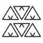Estante Triangular De Billar Para 6 Bolas Accesorios De Jueg Negro