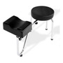 Taburete De Pedicura Ajustable Piel Sintética Para Salón 42
