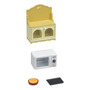 Juego De Muebles Para Casa De Muñecas Clóset Y Microondas
