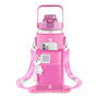 Botella De Agua Motivacional 2l Funda Asa Rosa A Prueba De F Rosa