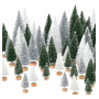 Mini Árbol De Navidad 30 Cm Decoraciones Hogar Oficina Base