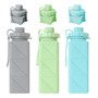 Botellas De Agua Deportivas Plegables 620 Ml 3 Piezas Silico
