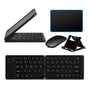 Teclado Plegable Mini Portátil Con Soporte Y Ratón Inalámbri Color Del Teclado Color Del Mouse