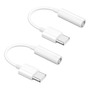 Adaptadores Type C A Jack 3.5 Mm 2 Pcs Audio Alta Fidelidad Color
