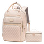 Mochila De Almuerzo Para Mujer 15 6 Pulgadas Beige Ligera Beige Nombre Del Diseño