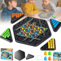 Juego De Mesa De Clavija Triangular Para 2 A 4 Jugadores