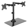 Soporte Doble Para Monitor Hasta 32 Pulgadas Con Base De Vid Negro