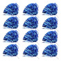 Pompones De Porristas Azul 12 Paquetes Material Metálico Dur
