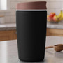 Vaso Térmico Acero Inoxidable 355 Ml Tapa Antiderrames Negro