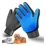 Guantes Quitapelusas Para Mascotas Con Cepillos Azul Ajustab