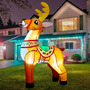 Reno Inflable Navidad 183 Cm Con Luces Led Decoración Exteri