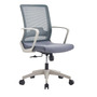 Silla De Oficina Ergonomica Reclinable Color Gris Con Soport