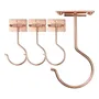 Ganchos Autoadhesivos Para Plátanos Cocina 4 Unidades Metal Champán