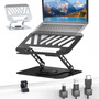 Soporte Para Laptop Giratorio 360 Acero Carbono Altura Ajust