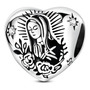 Abalorio De Corazón Zirconia Cúbica Para Pulseras Estilo Pan