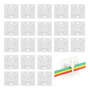 Soportes Autoadhesivos Para Bridas 100 Piezas Blanco Organiz Color