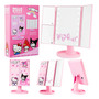 Espejo De Maquillaje Luminoso 16 Led Rosa Hello Kitty 3x
