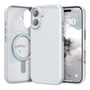 Funda De Piel Sintética Para iPhone 17 Compatible Con Magsaf Blanco Fresco Nombre Del Diseño