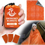 Paquete 3 Mantas De Emergencia Térmicas Grandes Naranja Naranja