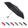 Paraguas Portátil Plegable Resistente Al Viento Impermeable Negro Diseño De La Tela
