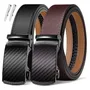 Cinturones De Hombre 2 Piezas Cuero Ajustable Casual Y Forma