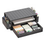 Soporte Elevador Para Monitor Con Cajón Organizador Negro Negro