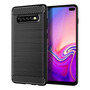 Funda De Silicona Suave Para Samsung Galaxy S10 Plus Negra