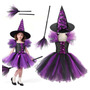 Disfraz De Bruja Para Niñas Con Sombrero Y Escoba Halloween