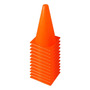 Conjunto 12 Conos Entrenamiento Futbol Naranja Adultos Naranja