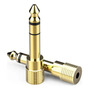 Adaptador De Audio Estéreo 6.35 Mm A 3.5 Mm Chapado En Oro P