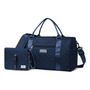 Mochila Pañalera Multifuncional Impermeable 14 Bolsillos Gra Azul