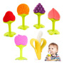 Mordederas De Silicona Para Bebé 6pcs Formas De Fruta 100 Sa Multicolor-6pcs Nombre Del Diseño