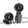 Ventilador Portátil 3 En 1 Potente Batería 5000 Mah Negro Negro