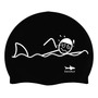 Gorra De Natación Unisex Silicon Impermeable Color Negro Negra Diseño De La Tela Talla