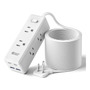 Cable De Extensión 10 En 1 Con 6 Tomas Y 4 Puertos Usb