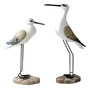 Estatuas De Gaviotas De Madera 2 Piezas Decoración Costera