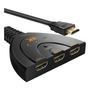 Switch Hdmi Selector 4k 3 Entradas 1 Salida Color Negro